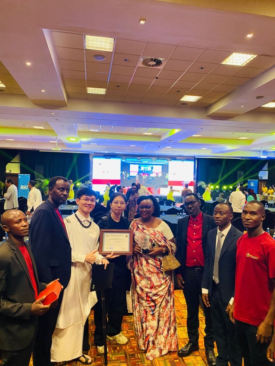 Great Coffee Farmers team at the Best of Rwanda award ceremony